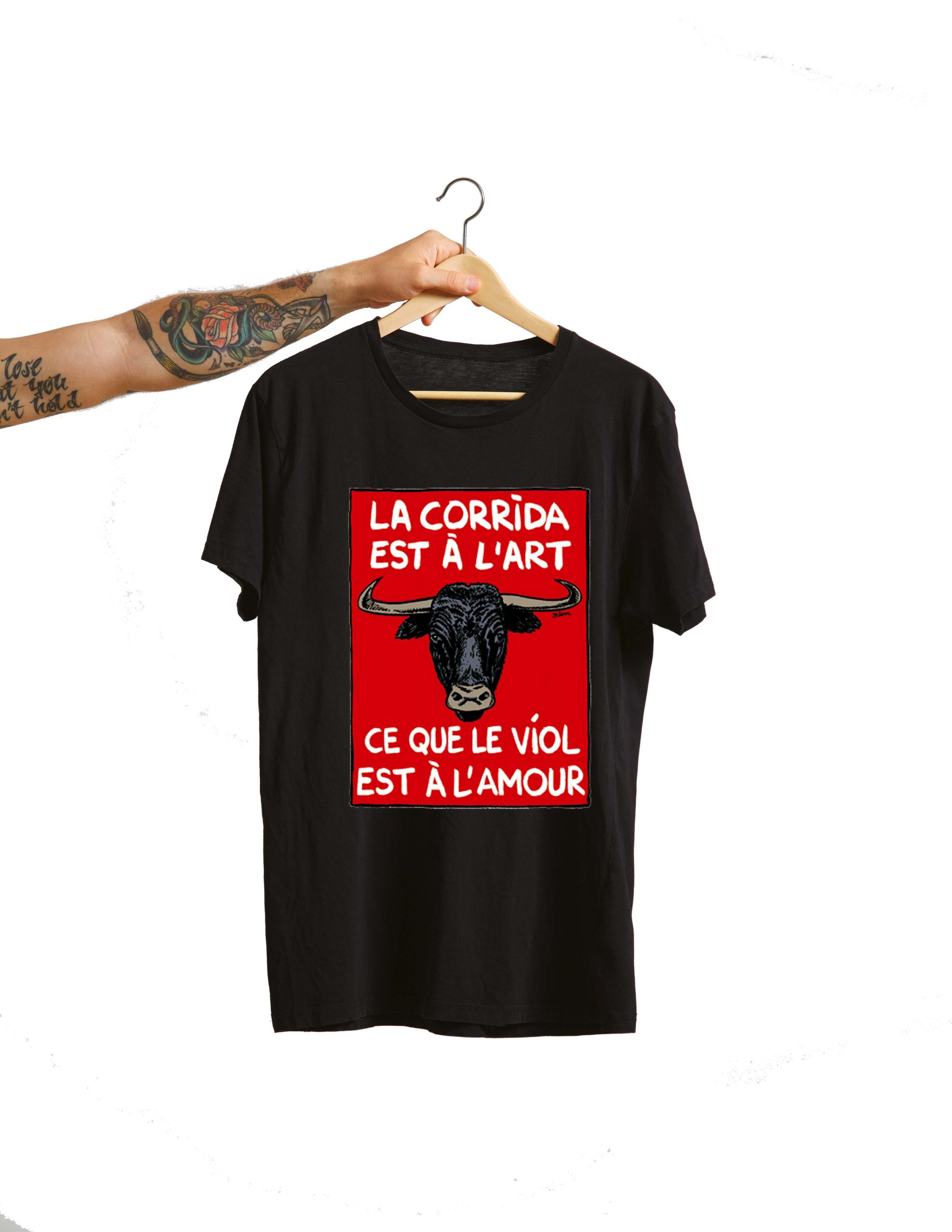 T-shirt contre la corrida - A Base de Plantes